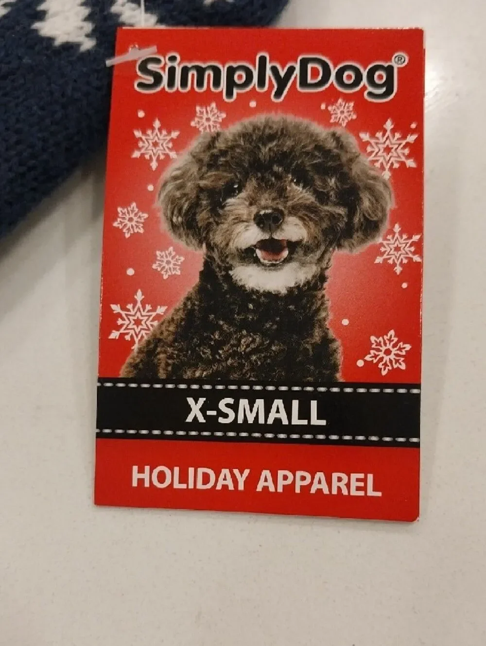New Red & Navy Santa Dog Sweater - X-Small